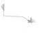 Jonathan Y Frank 35" Iron Retro Swing LED Wall Sconce, White JYL9067A - alternate 1