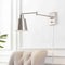 Jonathan Y Cary 5.75" Iron Contemporary Swing Arm LED Wall Sconce, Nickel JYL7576B - alternate 4