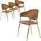 Leisuremod Bella Collection Modern Dining Chair in Brown, 4PK BC21BR4 - alternate 1