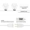 Jonathan Y 10-Light Indoor/Outdoor 10 ft. Contemporary Transitional LED G40 Diamond Cage String Lights, White JYL8705B - alternate 3