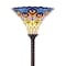 Jonathan Y Peacock Tiffany-Style 70" Torchiere LED Floor Lamp, Bronze JYL8006A - alternate 2
