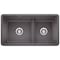 Blanco Precis Reversible 1-3/4 w/Low Divide, Cinder 442521 - alternate 1