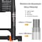 Wrightmaster 23 ft. Portable Aluminum Extension Ladder with Hook and Mobility Wheels, 330 lbs. Load Capacity ZOR-CMB-7 - alternate 4