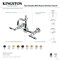 Kingston Brass Two-Handle Wall Mount Bridge Kitchen Faucet, Brushed Brass KS2447AL - alternate 3