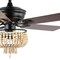Jonathan Y Opal 52" 3-Light Farmhouse Rustic Wood Bead Shade LED Ceiling Fan With Remote, Black JYL9617A - alternate 4