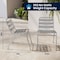Flash Furniture Commercial Aluminum Restaurant Stack Chair, PK4 4-TLH-015-GG - alternate 6