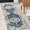 Jonathan Y Rosalia Cottage Medallion Ivory/Blue 2 ft. x 8 ft. Runner Rug MDP403G-28 - alternate 1