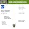 Ames Round Point Shovel, Comfort Step, Hardwood Handle, Cushion Grip 2535600 - alternate 2