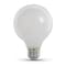 Feit Electric /RP LED Bulb, Glass Filament, Globe, G25 Lamp, E26 Lamp Base, White G2560W927CA/FIL/3 - alternate 1