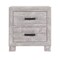 Homeroots 24" Gray Two Drawer Distressed Wood Nightstand 564654 - alternate 4