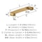 Amerock Rift 3-3/4 inch (96mm) Center-to-Center Champagne Bronze Cabinet Pull, 10PK 10VMP36899CZ - alternate 3