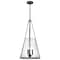 Nuvo Valentine, Large Pendant, Black Finish, Hammered Glass 60/8257 - alternate 5