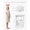 Vevor 43.7 in Kitchen Island Cart with Storage Mobile Storage Island 2 Drawers SR191276 - alternate 3