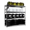 Shuntong Atlas 4-Tier 72 in.W x 24 in.D x 72 in.H Heavy Duty Garage Shelving Load 12000 Lbs, Hammertone ATLAS722472-4H3000 - alternate 1