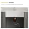 Wrightmaster 30" Apron-Front Farmhouse Single Bowl White Ceramic Kitchen Sink w/Bottom Grids and Basket Strainer ZOR-AW302010DS - alternate 2