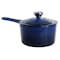 Megachef 2 Quart Enameled Cast Iron Sauce Pan in Gradient Dark Blue 750124517M - alternate 1
