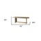 Homeroots Light Natural Modern Rustic Wooden Dining Table 397609 - alternate 4