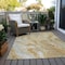 Homeroots 8' X 10' Gold And Silver Abstract Washable Indoor Outdoor Area Rug 618367 - alternate 5