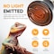 Simple Deluxe Ceramic Heat Emitter Reptile Heat Lamp Bulb No Light Emitting Brooder Coop Heater, 2PK PTBULBINVISIBLE25SX2 - alternate 4