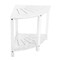 Lavish Home Corner Shower Bench Water Resistant Shower Stool for Inside Shower, Bathroom, or Sauna Foot Rest ST-BATH8-WHT - alternate 6