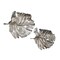 Homeroots Set of Two Gray Aluminum Novelty Hanging Dimensional Sculpture, 2PK 401276 - alternate 1