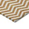 Homeroots 9' X 12' Orange And Beige Chevron Washable Indoor Outdoor Area Rug 595335 - alternate 4