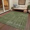 Homeroots 8' X 10' Green And Silver Medallion Washable Indoor Outdoor Area Rug 616433 - alternate 3