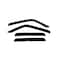 Ventshade Rainguards, Aerodynamic Design, Tape-On, Smoke, Acrylic, Set Of 4 94357 - alternate 1