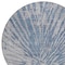 Homeroots 8' Blue Gray And Silver Round Abstract Washable Indoor Outdoor Area Rug 588006 - alternate 4