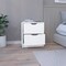 Homeroots 19" White Wood Two Drawer Nightstand 543690 - alternate 4
