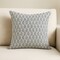 Homeroots 22" Cream And Indigo Botanical Linen Throw Pillow Cover with Embroidery 608208 - alternate 1