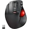 Elecom EX-G Wireless Ergo Trackball, Left handed, Ruby Ball bearing, 5 Programmable Buttons, Windows, Mac M-XT4DRBK-G - alternate 1