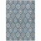Homeroots 8' X 10' Navy Blue Ivory And Taupe Floral Medallion Washable Indoor Outdoor Area Rug 614608 - alternate 4