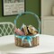 Wickerwise Small Seagrass Wicker Picnic Basket with Handle - Versatile Gift Basket with Blue Ribbon for New QI004720 - alternate 4