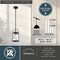 Vaxcel Harrison Mini Pendant Light, Matte Black, Clear Seeded Glass, 6.5-In. Wide P0460 - alternate 5