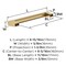 Amerock Composite 6-5/16 inch (160mm) Center-to-Center Champagne Bronze Cabinet Pull, 10PK 10VMP37143CZ - alternate 3