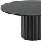 Homeroots 60" Black Solid Wood Pedestal Base Round Top Dining Table 721042 - alternate 2