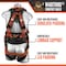 Malta Dynamics Warthog Comfort Maxx Belted Full Body Harness, S/M, 130-310 lb, Quick Connect Chest/ B2201-4 - alternate 5