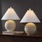 Jonathan Y Archer 21" Coastal Cottage Textured Resin/Metal Ridged LED Table Lamp, Antique White, 2PK JYL9205A-SET2 - alternate 5