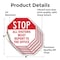 Signmission Stop All Visitors Must Report to Th, 4 inch X 4 inch, Vinyl Decal, 5PK OC-D-5PACK-4-246 - alternate 3