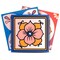 Homeroots 12" X 12" Blue Gold and Blush Mosaic Peel and Stick Removable Tiles 556400 - alternate 1