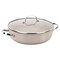 Korkmaz Granita 2.5 Liter Aluminum Nonstick Low Casserole with Lid in Tan A1854 - alternate 1
