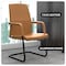 Leisuremod Evander Office Chair in Upholstered Leather and Iron Frame, Acorn Brown EGO23LBRL - alternate 4