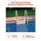 Vevor 4-Step Taupe Pool Ladder of Double Handrails Supports 400 lb for 48-54 In Pools U12 taupe - alternate 5