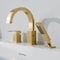 Anzzi Single-Handle Deck Mounted Bathtub Faucet - Brushed Gold - Nite Series - FR-AZ473BG - alternate 1