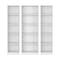 Homeroots Set of Three White Wood Five Tier Modular Bookcase, 3PK 546619 - alternate 1