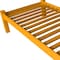 Homeroots Yellow Solid Wood Twin Bed Frame 546605 - alternate 2
