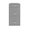 Space Solutions 14.25 in W 3 Drawer Vertical File Cabinet W/ Pencil Drawer, Arctic Silver 24413 - alternate 4