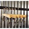 Nahanco 14in Low Gloss Natural Wooden Skirt/Pant Hanger, 100PK 21014RC - alternate 4