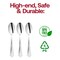 Smarty Had A Party Shiny Metallic Groove Silver Plastic Spoons (600 Spoons), 600PK 7959SGR-CASE - alternate 5